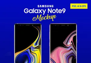 Samsung Galaxy Note 9 Mockup