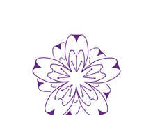 Flower vector icon design template illustration