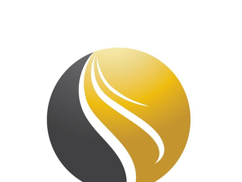 Elegant Wavy Hair Salon Logo Template
