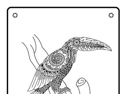 6 Birds  Coloring Book Pages KDP Interior.
