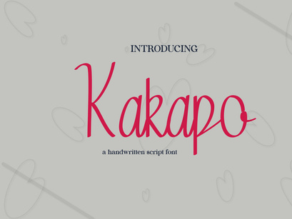 Kakapo - Handwritten Font