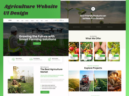 Agriculture Website UI Design preview picture