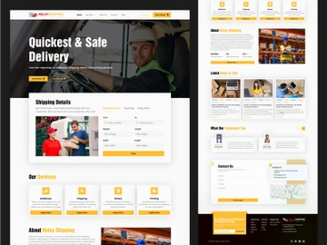 Shipping Landing Page Design preview picture