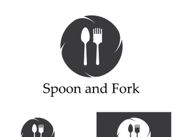 Creative spoon and fork logo. preview picture
