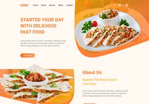 Ecommerce Landing Page Template Design