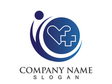 Medical health icon digital logo design vector illustration