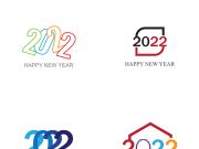 happy new year 2022 vector illustration design template
