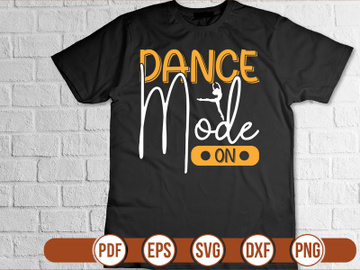 dance mode on t shirt Design preview picture