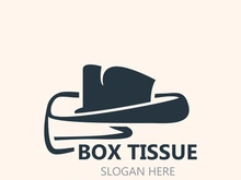 Box Tissue vector icon image design. facial tissue flat style illustration