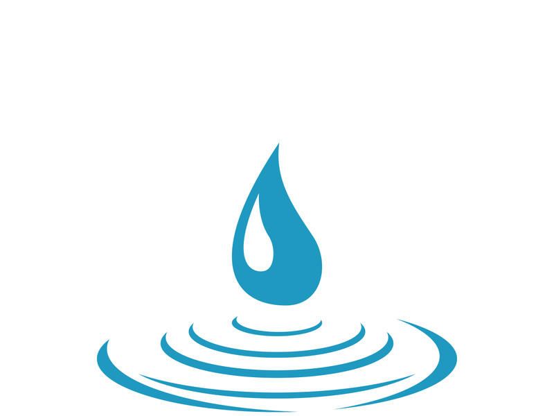 Water drop logo template vector illustration design