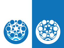 Molecule symbol logo template vector illustration design