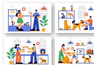 8  Pet Adoption Center Illustration