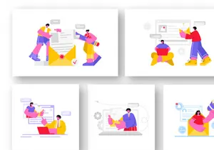 19 Email Service Illustration