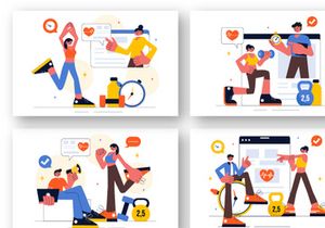 9 Personalized Wellness Coaching Illustration