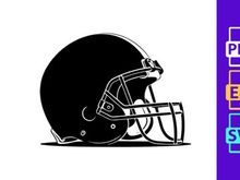 American football helmet illustration