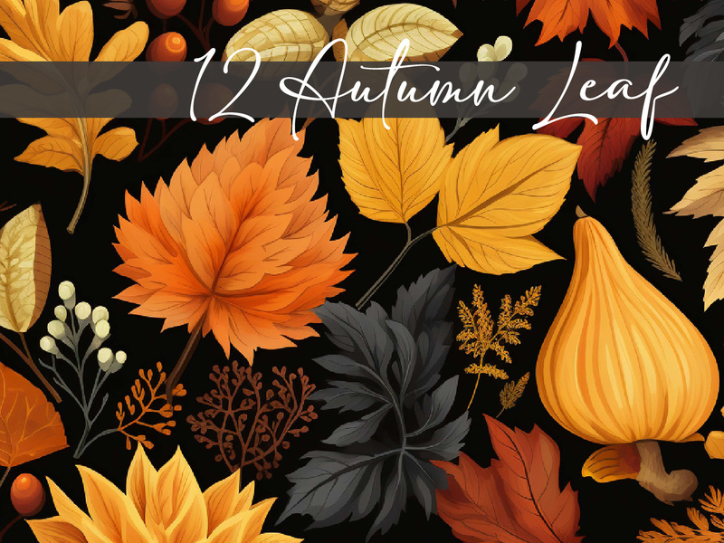 Creative autumn leaf illustration