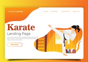 Karate - Landing Page Illustration
