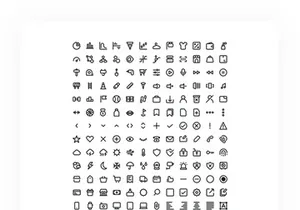 400+ Essential Line Icon Pack