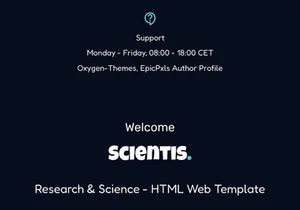 Scientis - Research & Science - HTML Web Template