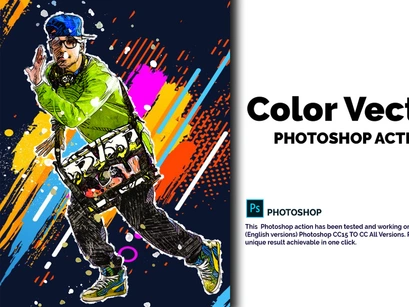 Color Vector Photoshop Action