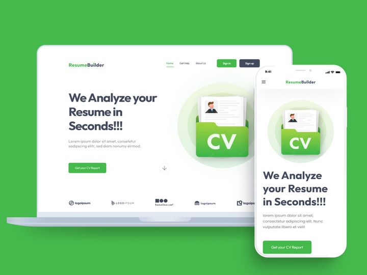 Percel delivery website and responsive mobile design
