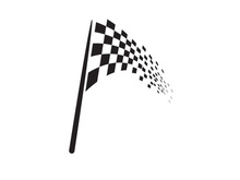 Race flag design illustration