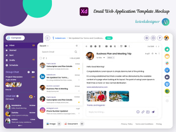 Email Web Application Template Mockup preview picture