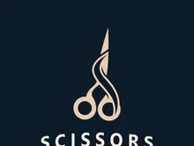 Scissors Logo Design Icon Template. Modern simple design. barbers tools and barbershop. Vector Illustration