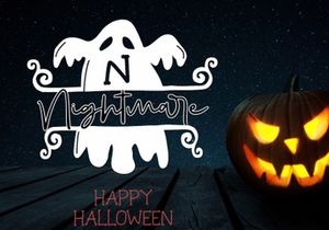 Spooky Dark Monogram