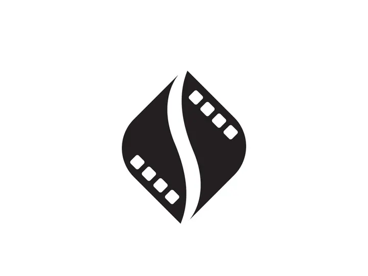 Abstract film icon illustration