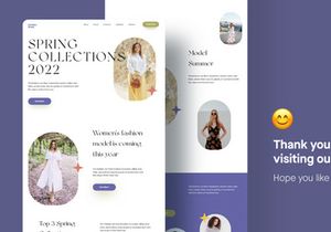 Spring Fashion Landing Page