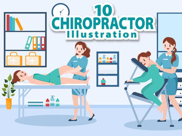 10 Chiropractor Physiotherapy Rehabilitation Illustration