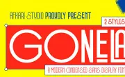 Gonela - Modern Condensed Sans Display Font