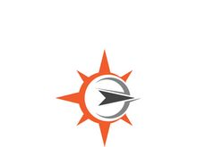 Compass logo template vector icon illustration design