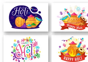 13 Happy Holi Festival Illustration