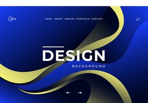 3d Blue Abstract Background Liquid