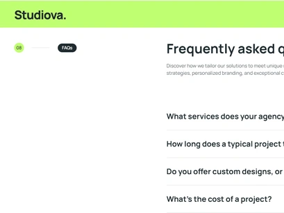 Studiova Bootstrap Website Template