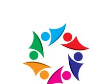 Community logo business template and icon people vector