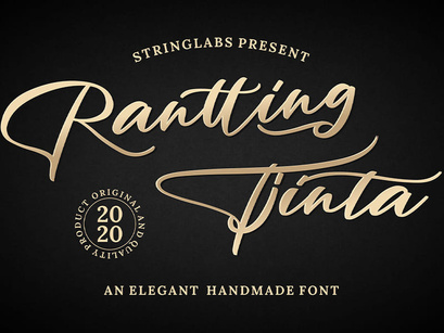 Rantting Tjinta - Stylish Script Font