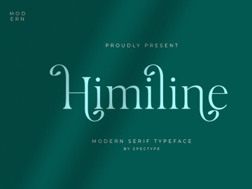 Himiline Modern Serif Typeface preview picture