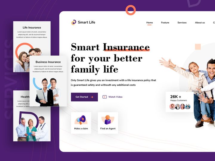 Insurance Landing Page Design