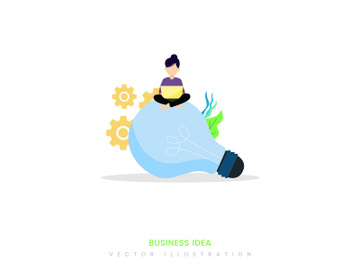 Business Idea vector illustration preview picture