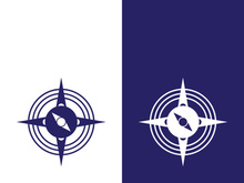 Compass logo template vector icon illustration design