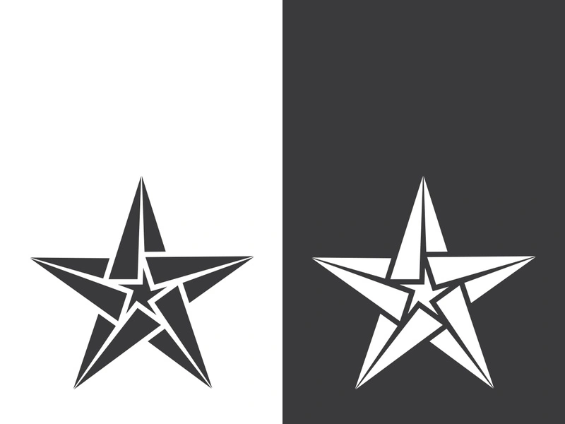 Star icon template vector illustration design