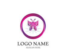 Butterfly logo icon vector design illustration