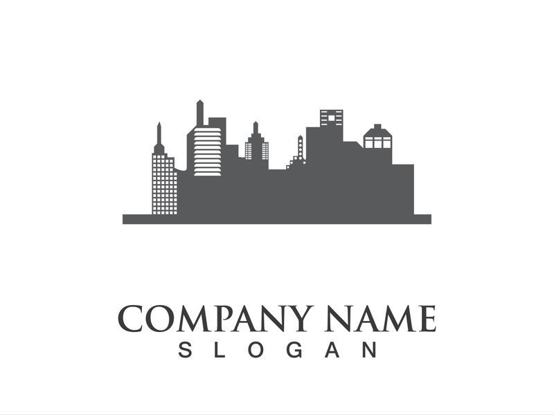 Modern city skyline vector illustration in flat design