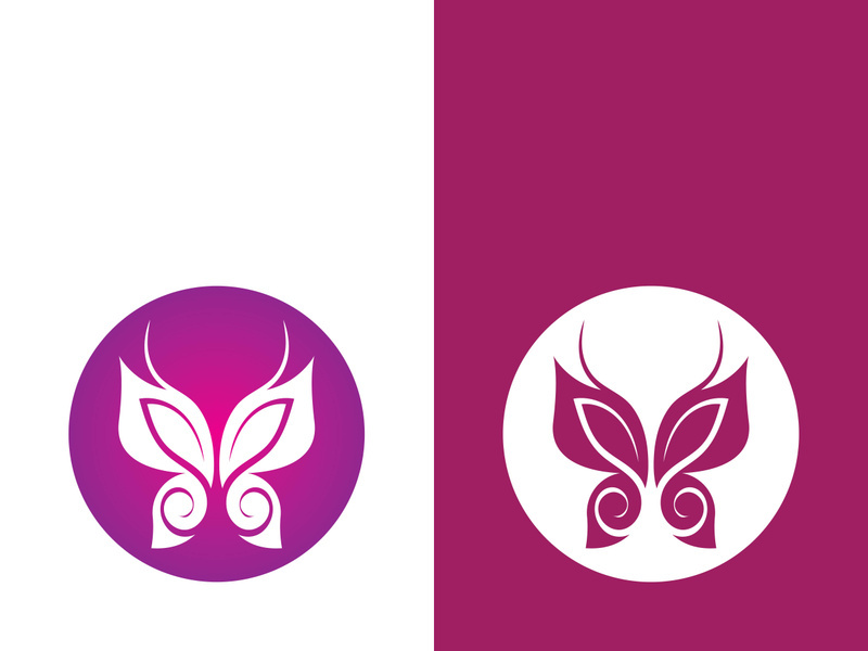 Beauty butterfly vector icon design