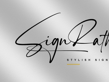 Sign Rathi - Signature Font preview picture