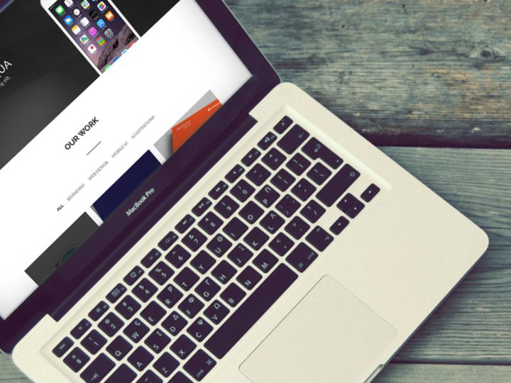 Elegant One Page Website Template[PSD]