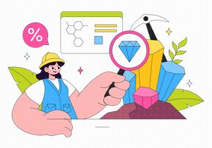 10 Mineralogist Vector Illustration